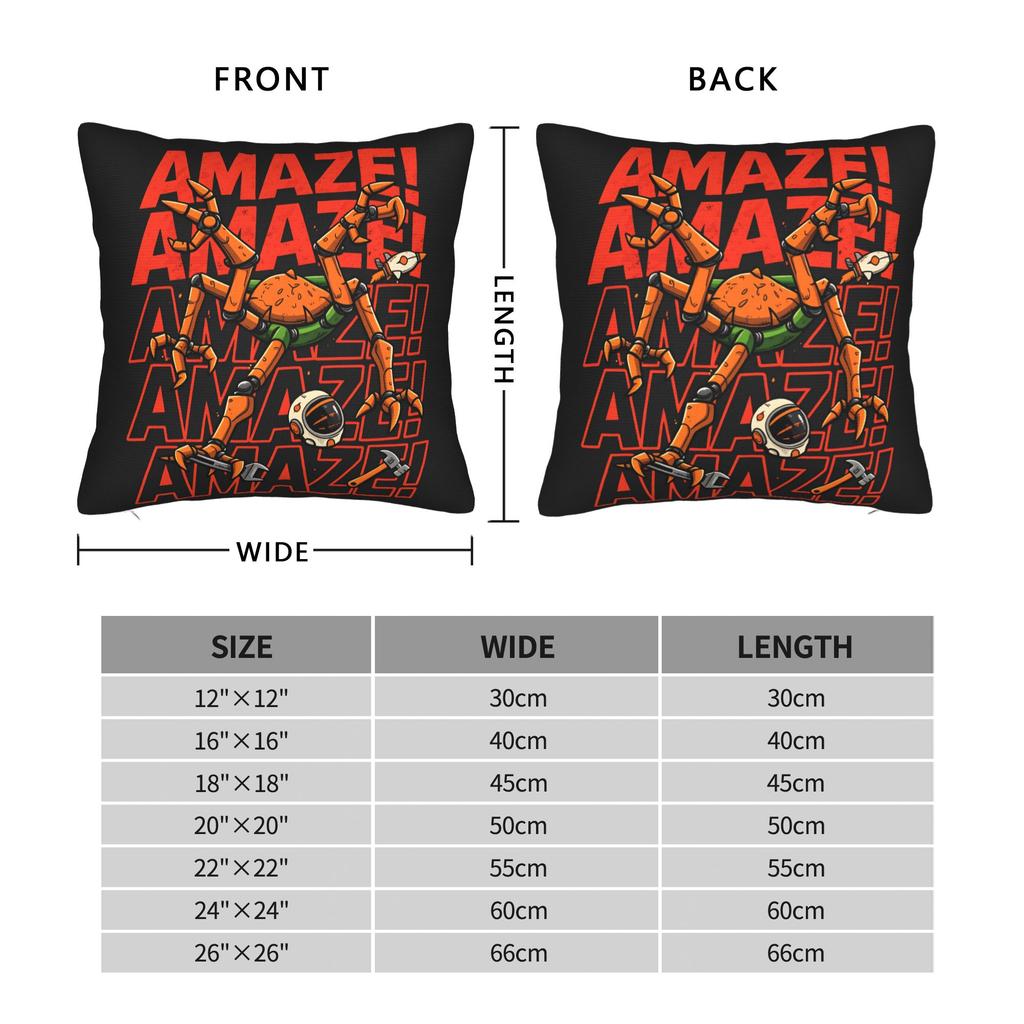 R-Rockys Amazes Pillow Cover Square Cushion Cover Vintage Pillow Case For Sofa Bedroom Home Decor