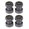 4PCS Grey Washing Machine Foot Pad PP + PVC Shockproof Pad Anti Vibration Pad  For Laundry Room