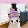 Large Capacity Canvas School Bag For Preschoolers In Cute Cartoon Animal Patterns