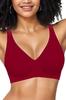 Reggiseno di alta qualità senza ferretto, in gelatina, con sostegno superiore, in seta ghiacciata, espansione esterna, taglia grande