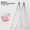 1/2 Stück Quarzstein Schrubb-Nagelfeilenstifte Nagelhautentferner Hornhautentferner Stift Leicht Tragbar Praktische Anwendung Maniküre Werkzeuge