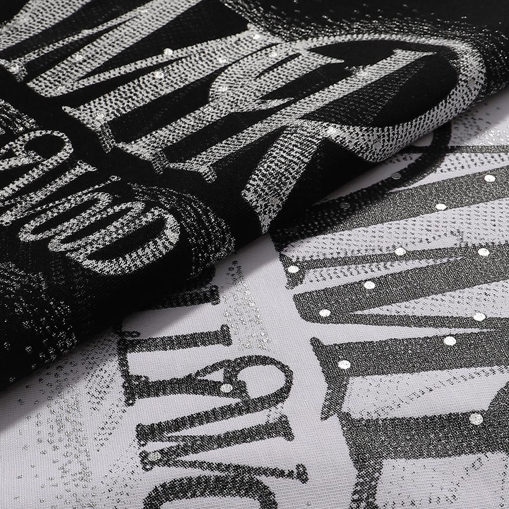 727 Amiri 2025 Letní Nové Pánské a Dámské Volné Vysoce Kvalitní Bavlněné Nadměrné Tričko Pár Tričko Horké stříbrné nápisy