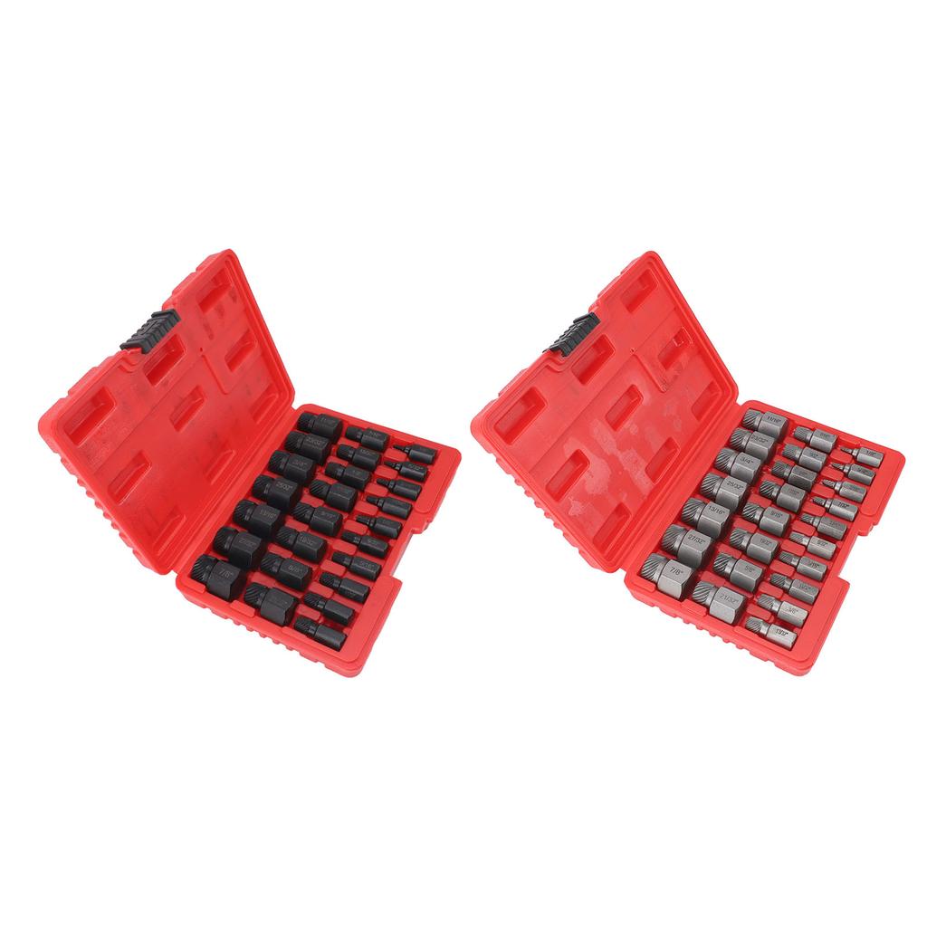 25 Pieces Screw Extractors Hex Shank  Screw Remover Tool for Damaged Broken Stripped Screws