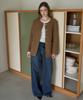 DEHEVE Classic Wool Collarless Jacket [Brown]