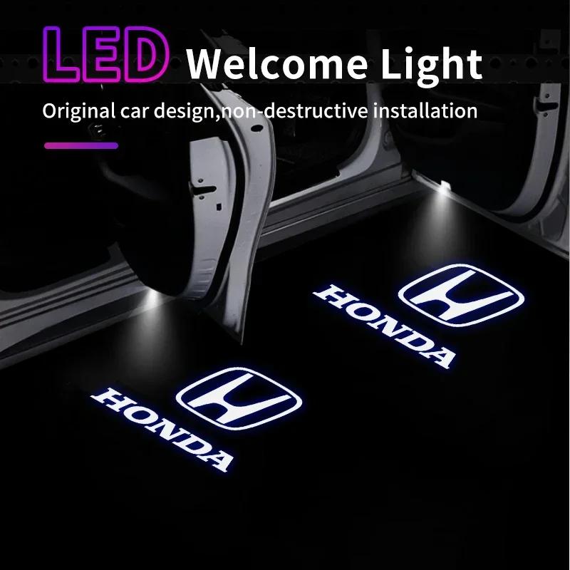Bmpxw8 For Honda Civic Accord Odyssey Crosstour CR-Z Elysion Spirior Insight UR-V Car Door Projector Lamps LED Welcome Shadow Lights