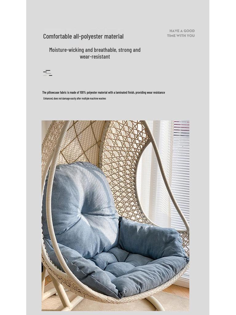 Thickened Cushion for Hanging Chair: Backrest for Dormitory, Bedroom, or Balcony Cradle Swing
