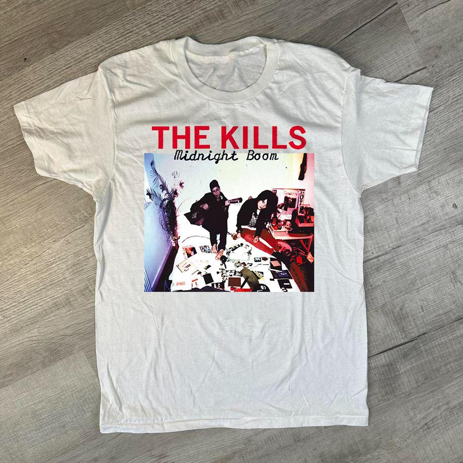 

The Kills Midnight Boom Album Rock Band Tee Unisex Cotton T Shirt Unisex T-Shirt XXXL