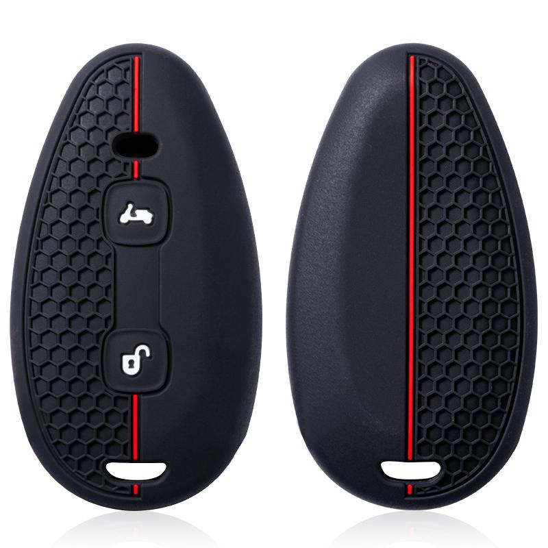 Custodia Cover Alloggiamento Portachiavi Moto in Silicone Adatta Per Piaggio Vespa Gts300 Gt S300 Gts 300 Alloggiamento a 2 Pulsanti Custodia Protettiva per Telecomando