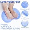 Non-Slip Suction Cups Foot Scrubber Wall Mounted Exfoliating Bath Wash Pad  Tired Feet Relief
