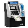 Cajero Electrónico ATM Máquina de Depósito Juguete para Niños Protección con Contraseña Tarjeta de Crédito Banco de Monedas Automático para Niños Caja de Ahorro