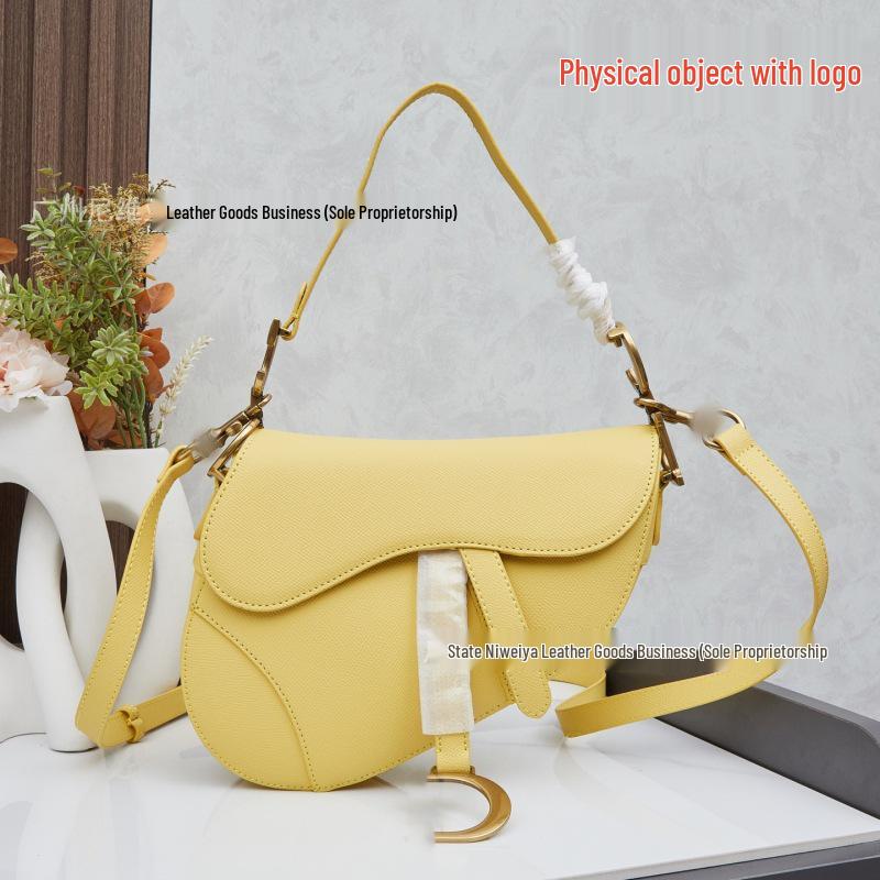 Women's Crossbody Saddle Bag with Vintage Floral Embroidery