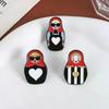 Russische Matroschka Emaille Pin Klassisches Kulturelles Kostüm Metallbrosche Anstecknadel Rucksack Tasche Hut Schmuck Geschenk für Freunde