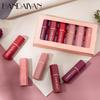 Rossetto antiaderente per labbra sexy in velluto opaco lucidalabbra 6 pezzi/set