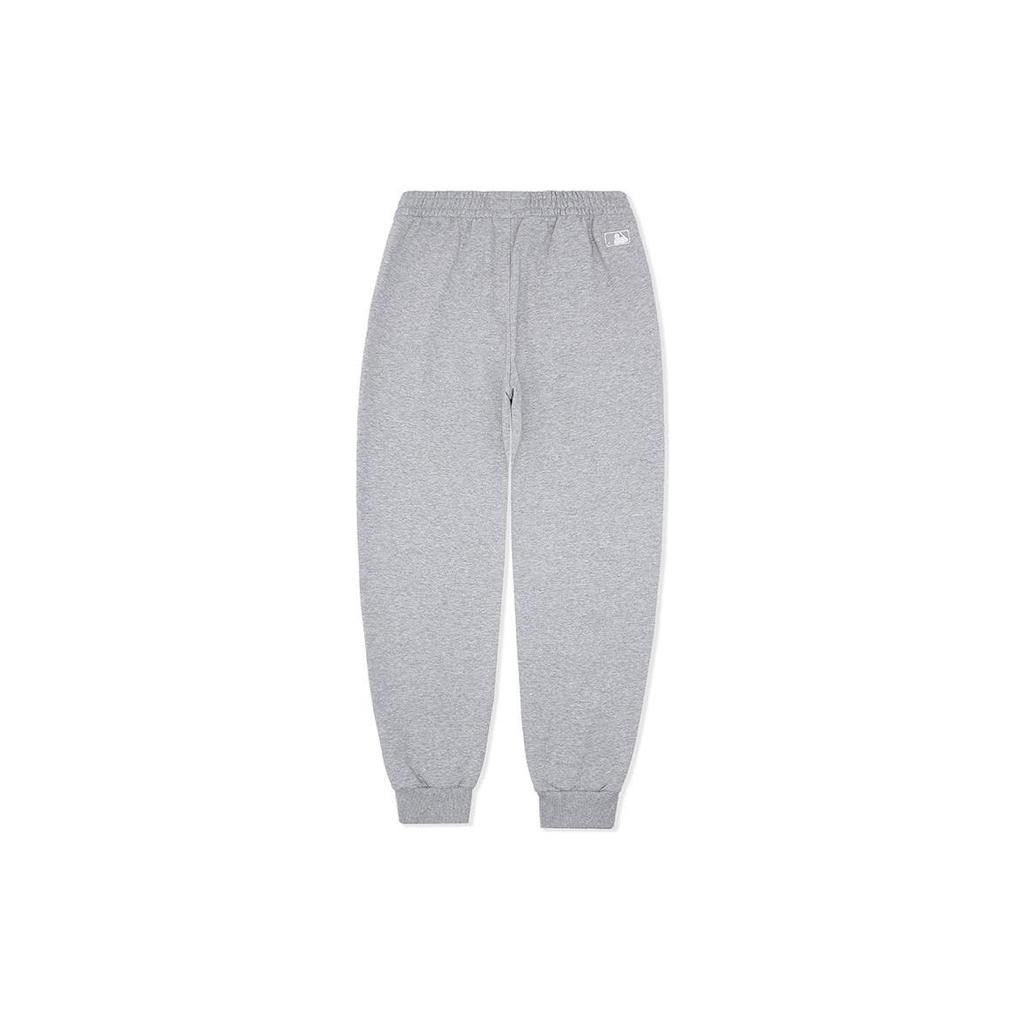 MLB New York Yankees Knitted Sweatpants Unisex Heather Gray Moderate Cuffed Pants 3APTB0231-50MGS