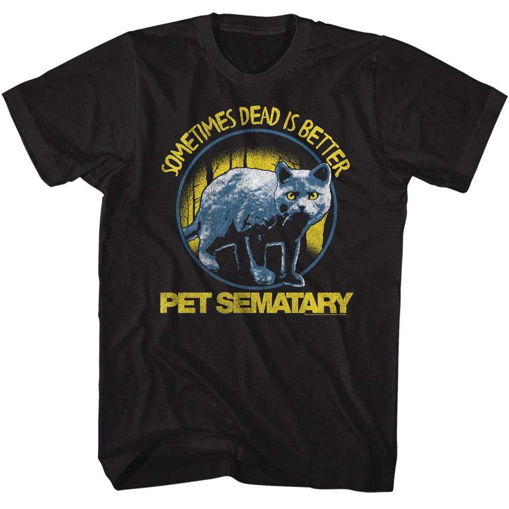 Pet Sematary Movie Cat Church Sometimes Dead Is Better Men T Shirt XL