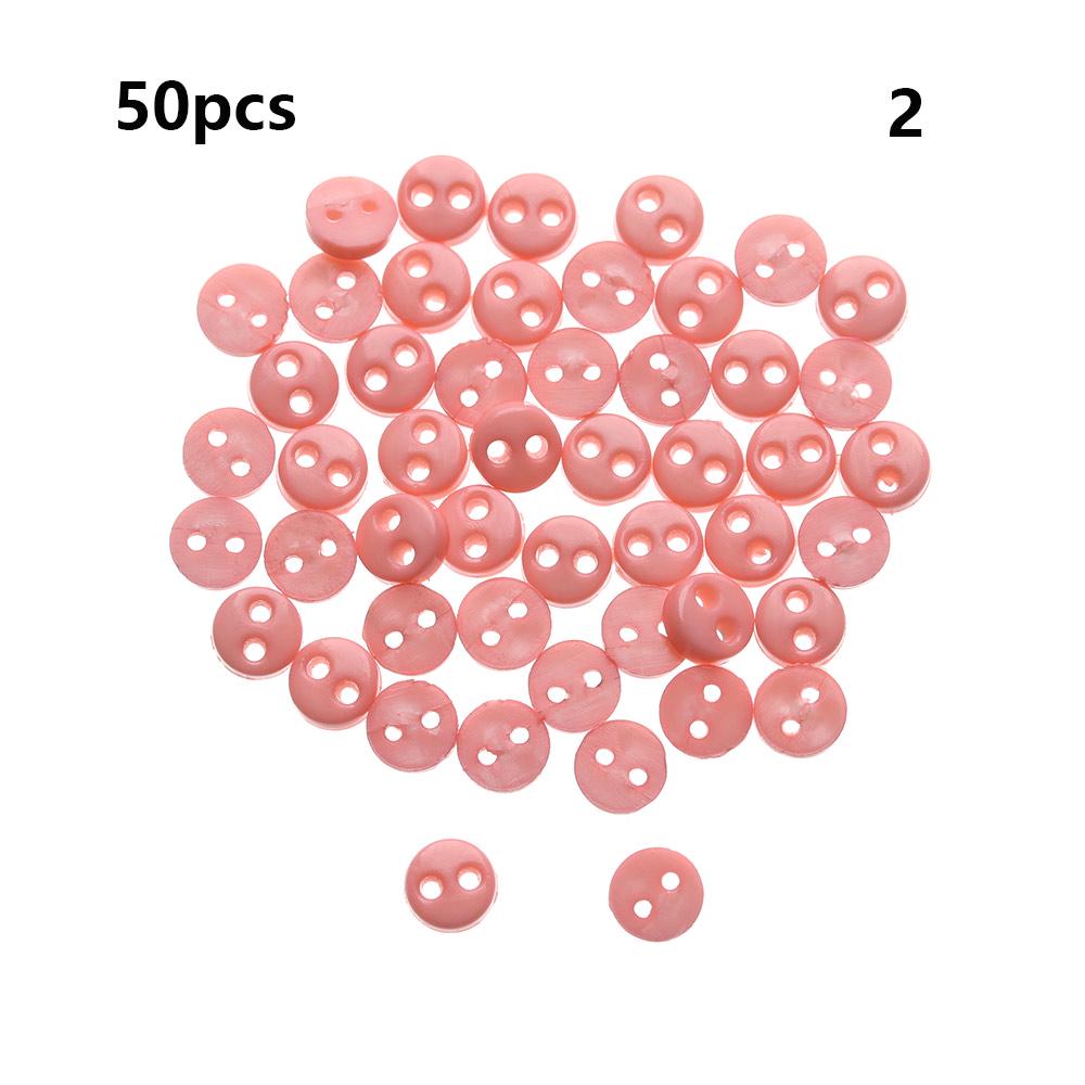 50Pcs 4mm Mini Round Buttons Handmade Doll Clothes Decoration Buckles Candy Color Buttons DIY Doll Clothes Sewing Accessories