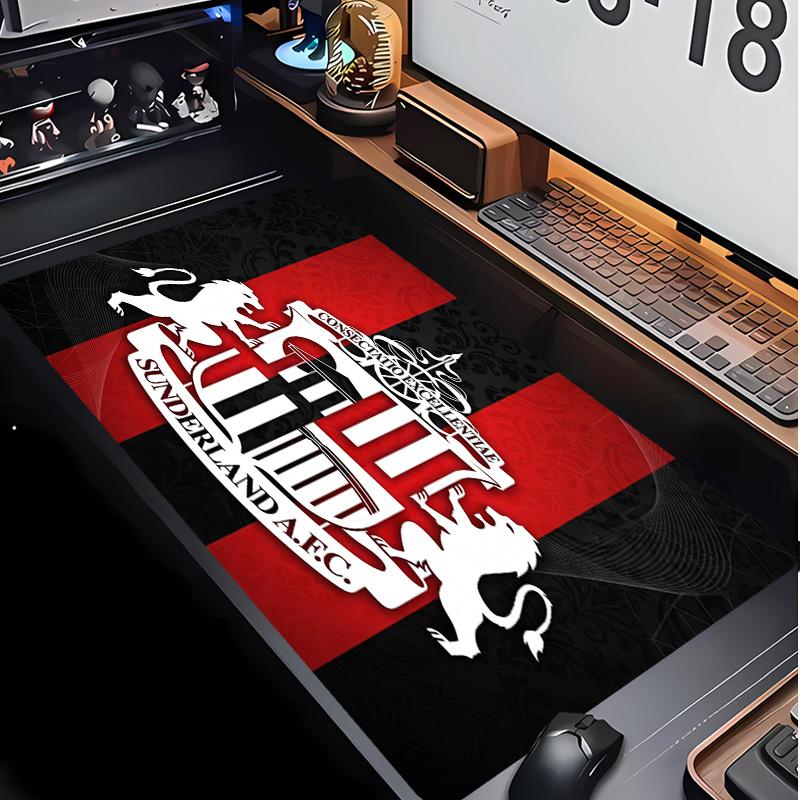 Sunderland Football Pattern Mouse Pad Non?Slip Rubber Base Gaming Mousepad For Desk Office Home
