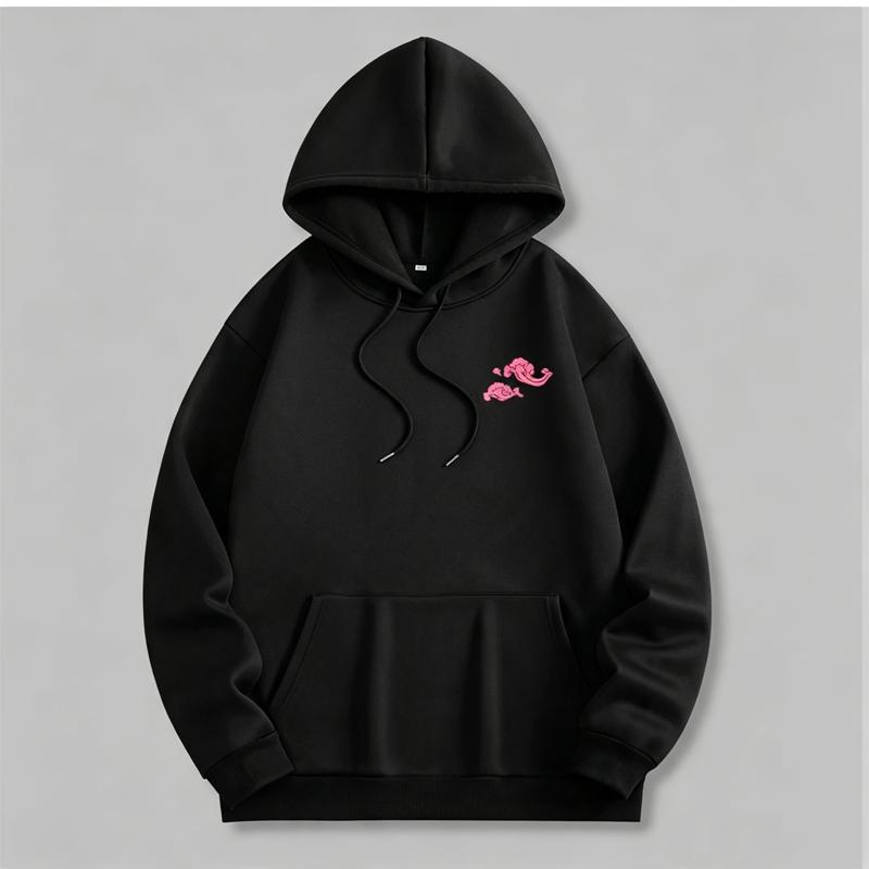 Hooded Sweatshirt And Fleece Casual All-Match Dragon Series Print Sweatshirt