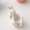 Cute Rabbit Shaped Eggs Cup Holder Display Stand Hard Boiled Eggs Holder Tray