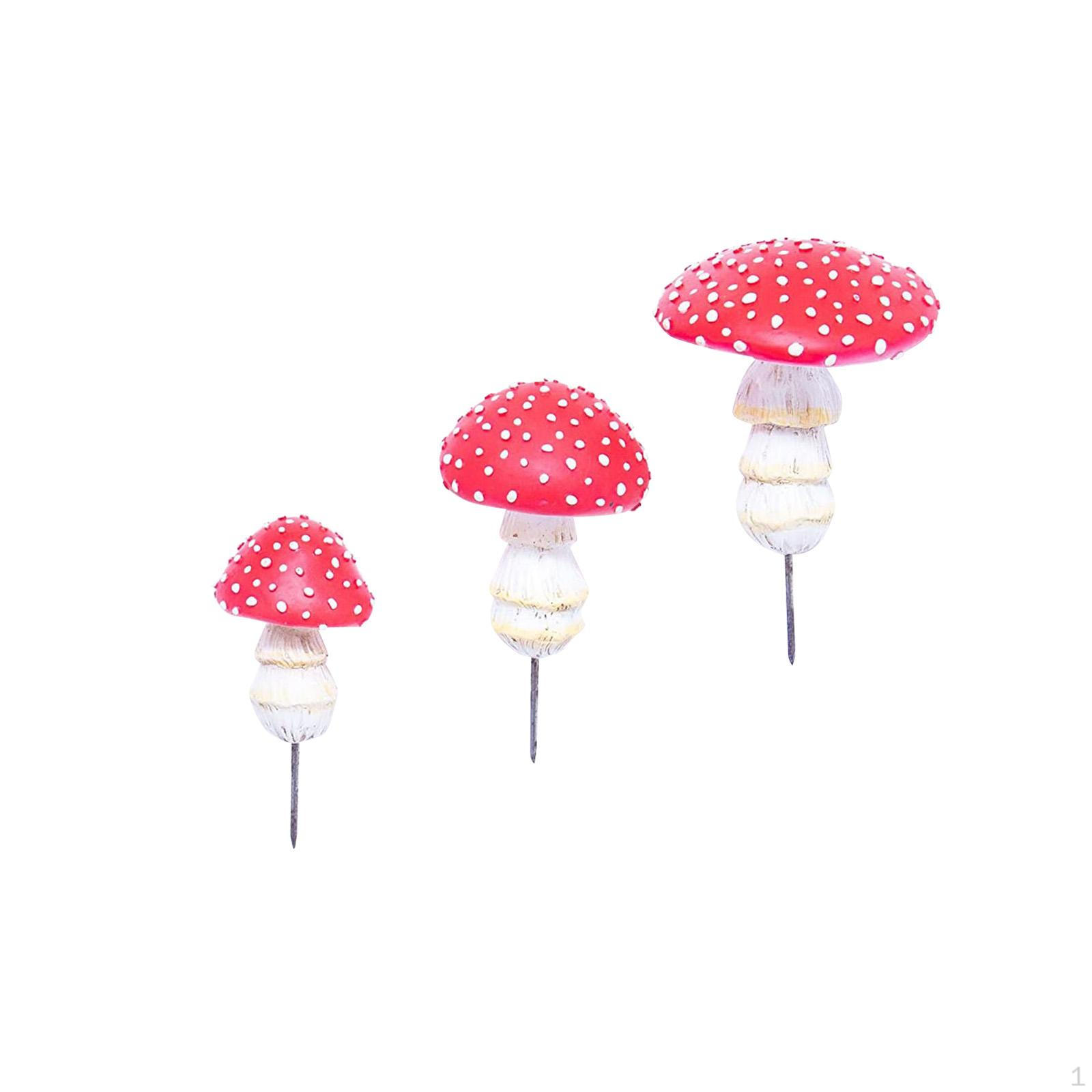 

Светящиеся миниатюрные грибные садовые фигурки, аксессуары из смолы для бонсай