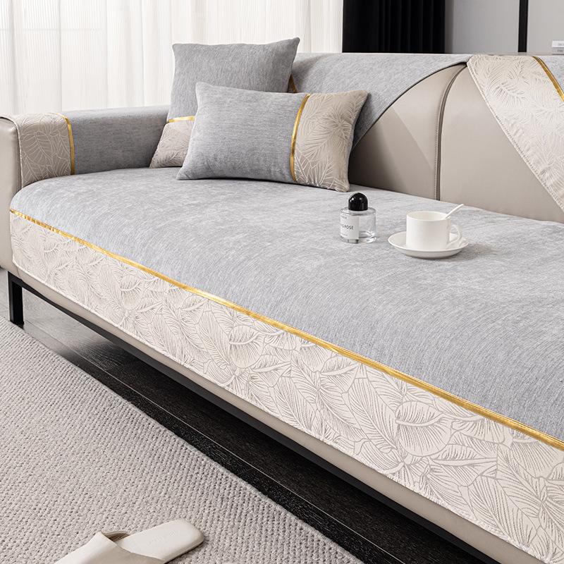 Chenier Sofa Cushion Universal In All Seasons  New Leather Sofa Cover Non-Slip Sofa Cover Cloth Towel Seat Cushion