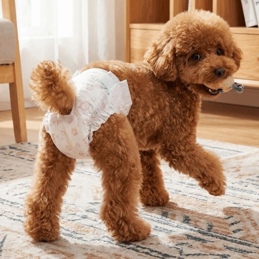 10PCS Super Absorption Dog Physiological Pants Breathable Disposable Diapers  Dog Travel