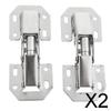 2x 2pcs Cabinet Hinge Damping Hydraulic Buffer Spring Kitchen Door 4 ''