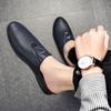 Men's Leather Slippers Hollow Sandals Casual Shoes