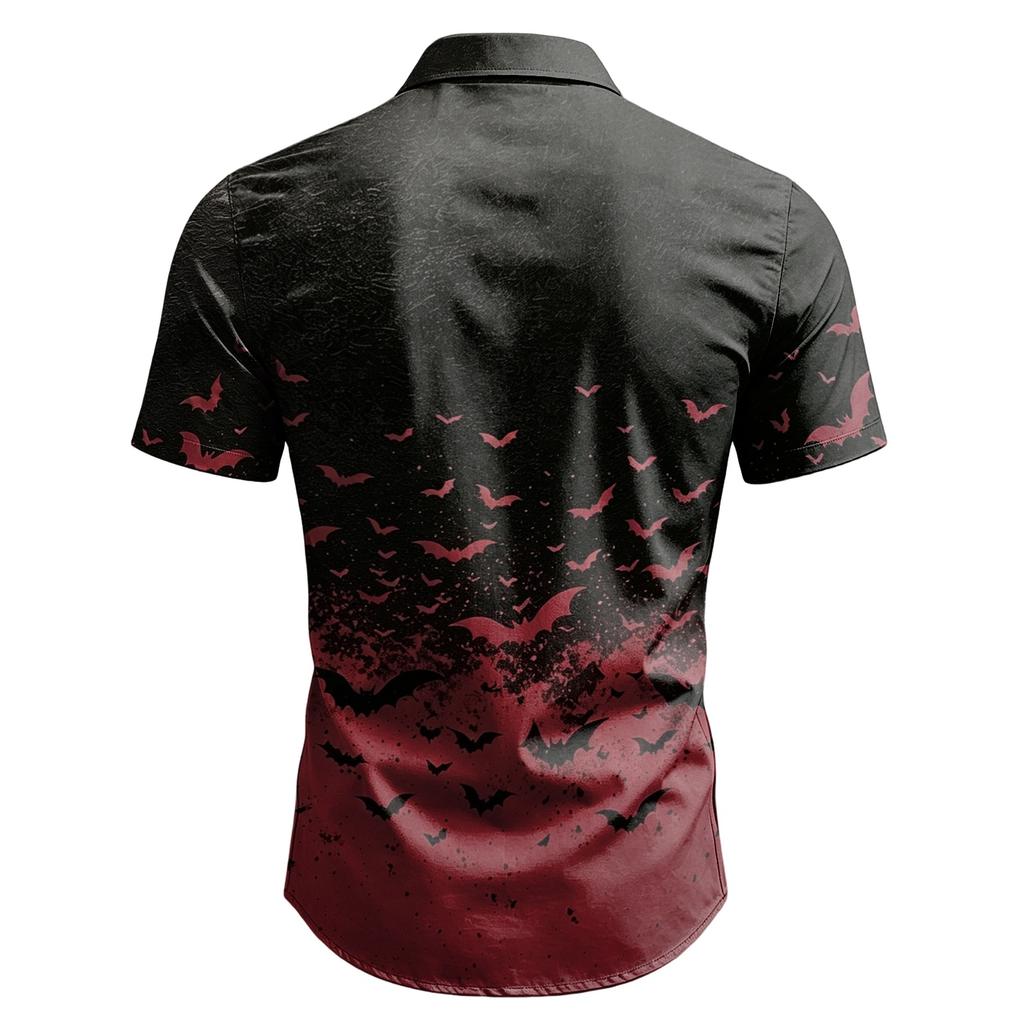 Men's Casual Short Sleeve Button-Down Shirt for Everyday Wear
