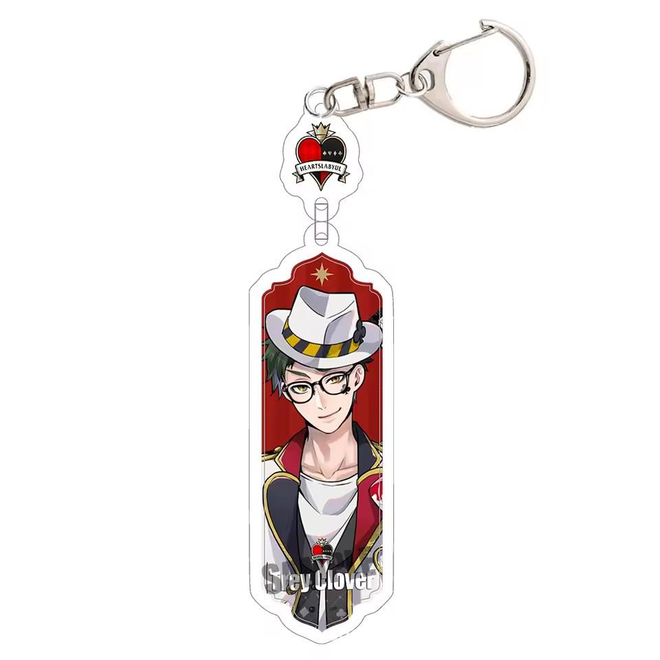 

Twisted Wonderland Keychain: Leona, Jade, Kalim, Trey, Ace, Riddle Characters 8-9 CM