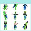 Inflatable Alien Costume For Halloween With Funny Cartoon Character Design In Green Color