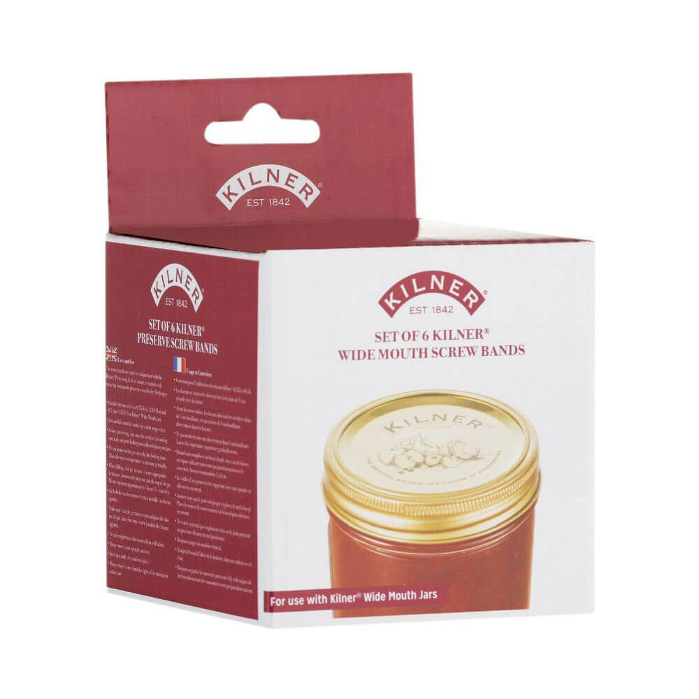 

Ленты с винтами для банок для консервов с широким горлышком Kilner (6шт)