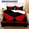 3pcs Honda Logo pattern bedding set duvet cover set includes duvet cover &pillowcases, perfect all season bedroom decoration & gift