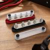 2 Pieces 5-Terminal Busbar Heat Resistant Power Distribution Block Compact