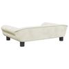 Dog Bed Cream 70 X 48 X 22 Cm Velvet
