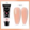 Colla per Estensione Nail Art UV Solida Senza Vassoio di Carta Estensione Rapida Modello di Cristallo Colla per Fototerapia Unghie Colla di Cristallo 15ml