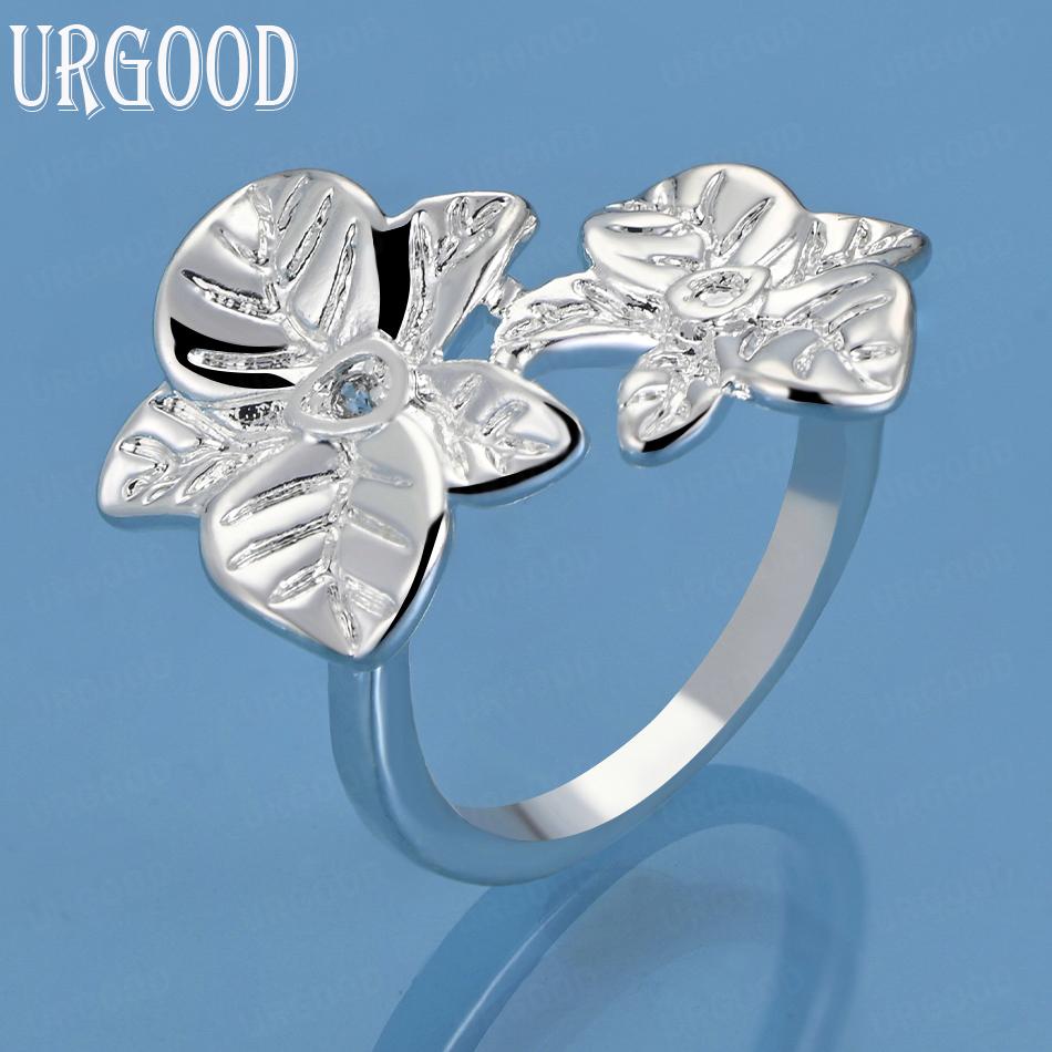 925 Sterling Silver Jewelry Flower Ring