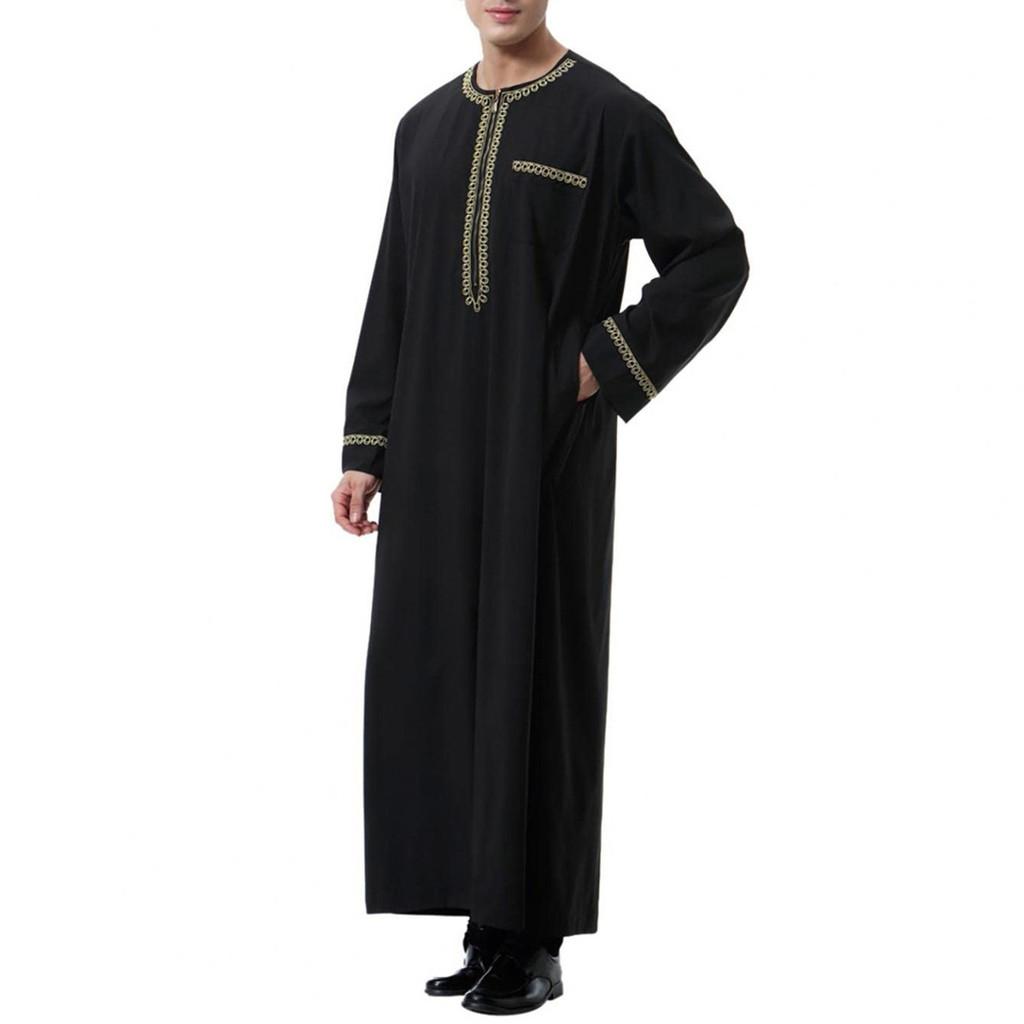 Middle Eastern Polyester Long Robe For Costume And Cultural Events
