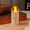 LED Memorial Candle Light, Flashing Effect Like A Real Candle, Reusable, Suitable For Cemetery Memorials, Battery Powered, Animal Memorial Tomb Light.