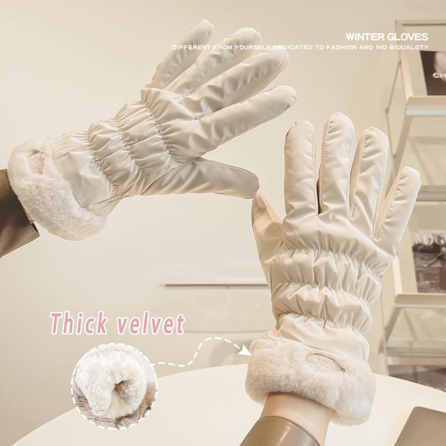 

Лыжные и снежные перчатки - зимние перчатки для сноуборда для мужчин и женщин, теплые перчатки для холодной погоды и снега One Size бежевый