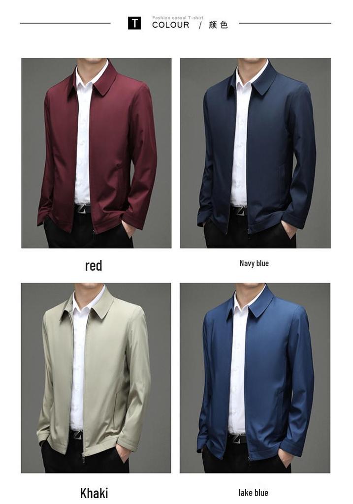 2025 Fall/Winter Men's Casual Business Jacket - Lapel Dad Style Top, Hot-Selling Outerwear