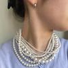 [MAHINA] Volume Pearl Necklace, 10-strand necklace, Japanese pearls, wedding, pearls, Korean fashion, overseas fashion, Korean, y2k, vintage
