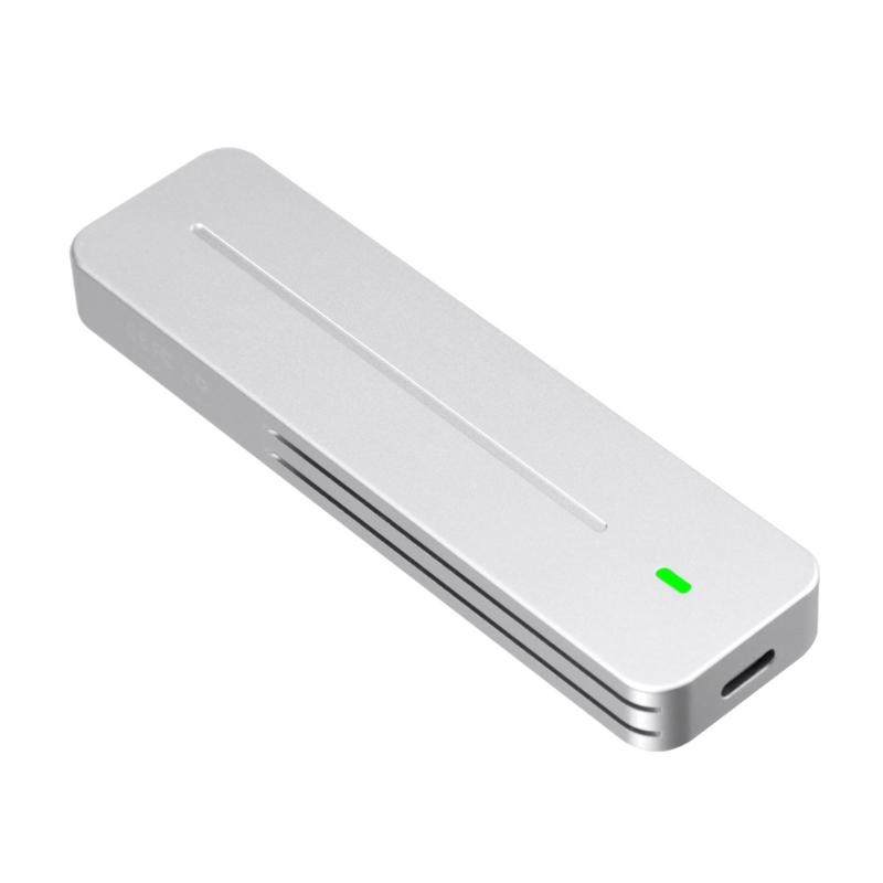 Portable M.2 External Enclosure Box 10Gbps Transfer Speed Aluminum Housing Wide Compatibility Case