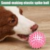 Pet Dog Toys Cat Puppy Sounding Toy Polka Squeaky Tooth Cleaning Ball TPR Training Pet Teeth Chewing Toy Thorn Balls Accessories