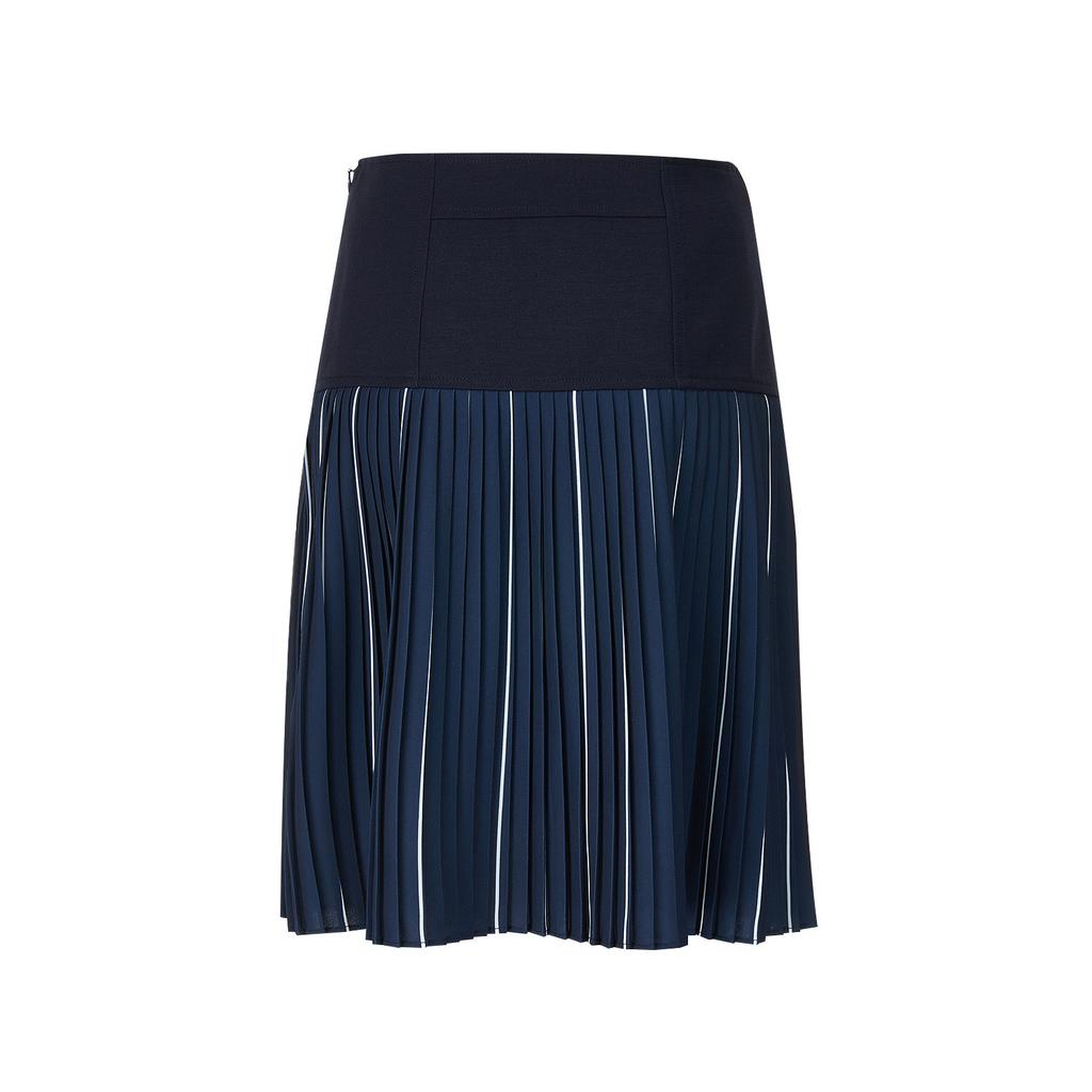 PIGC Women'S Accordion Pleated Skirt Deep Blue (Lfcq40448)