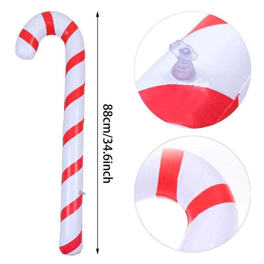 90cm New Year Party Candy Canes Decor Party Favors Balloons Christmas Supplies Candy Cane Stick