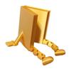 Articulated Book Ornament 3D Printed Desk Buddy Book Flexible Book Ornament