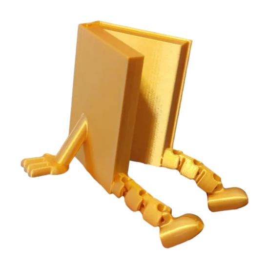Articulated Book Ornament 3D Printed Desk Buddy Book Flexible Book Ornament