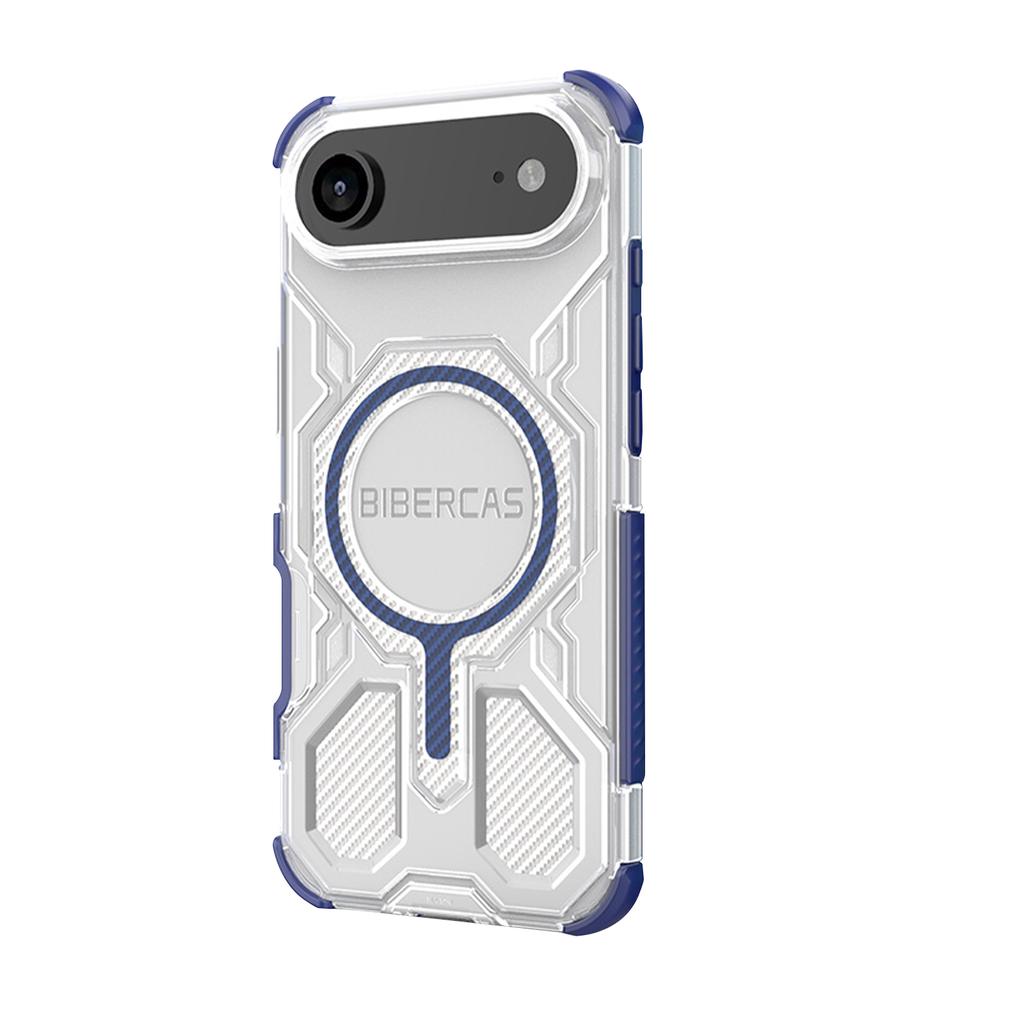 BIBERCAS New Mobile Phone Case With Magnetic Suction And Four-sided,military-grade Anti-drop Mobile Phone Protective Case With Carbon Fiber Texture