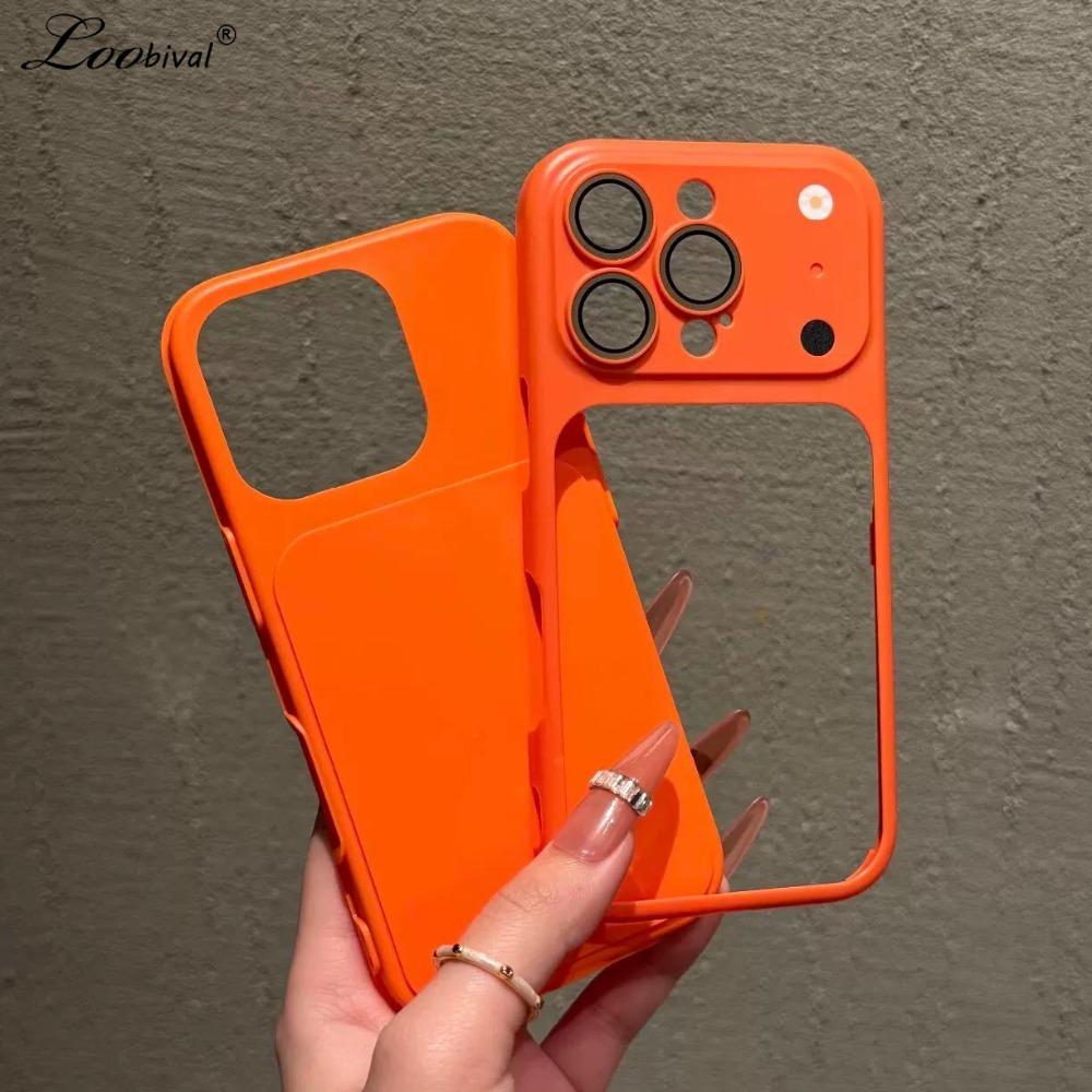 Matte 2-in-1 Kamerafilm-Schutzhülle für iPhone 16 15 14 13 12 11 Pro Max Sofortwechsel zu 17 Pro Max Stoßfeste Abdeckung